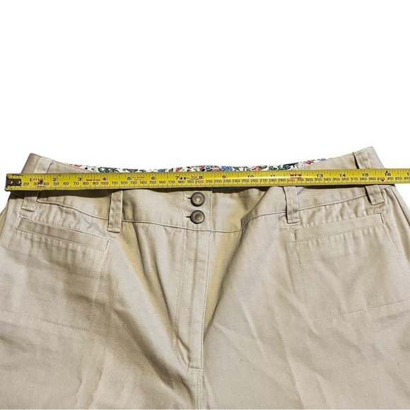 Van Heusen khaki capri pants women’s size 10 spring summer 100% cotton - Picture 5 of 7
